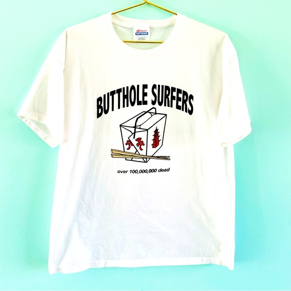 Butthole Surfers Vintage Band Shirt Jesus Lizard Nirvana Humpty Dumpty LSD VTG L